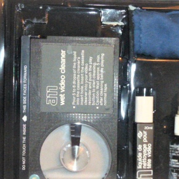 Beta Machine Video & TV CLEANING Set Vhs Tapes Vintage Beta Tape Vintage TV - Picture 3 of 7